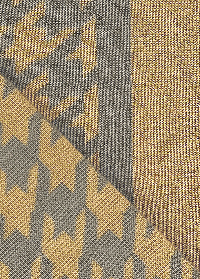 Asymmetrical patchwork design stockings